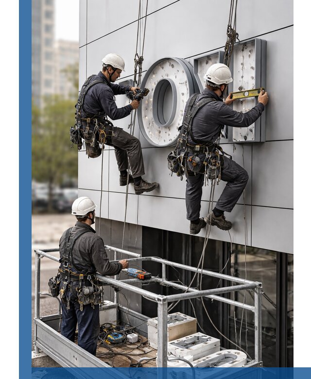 Профессиональный монтаж световых букв в Светлограде под ключ