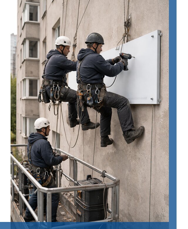 Монтаж табличек и указателей в Светлограде от 3555 р. | ВЫСОТНИК-Свт