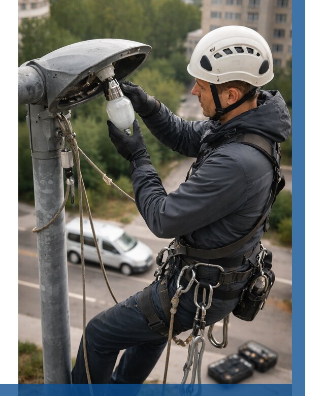 Замена ламп на высоте в Светлограде от 2540 р. | ВЫСОТНИК-Свт