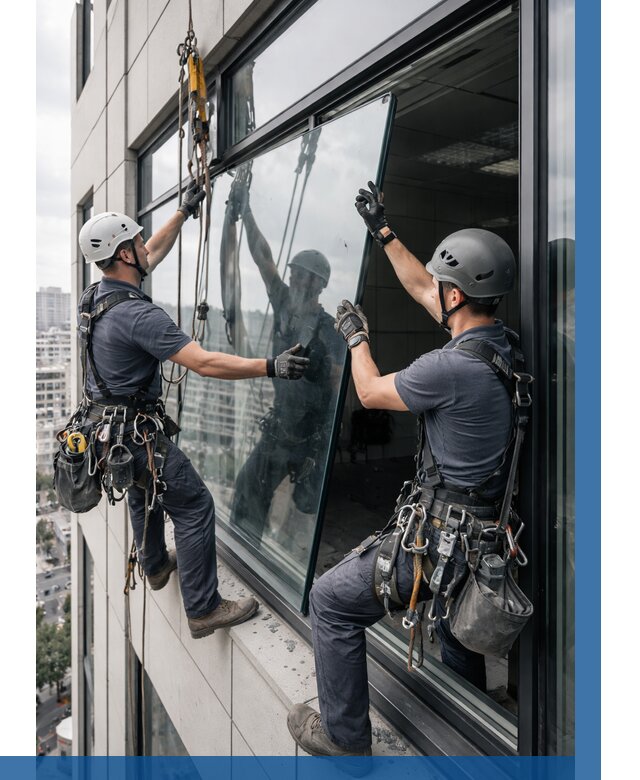 Замена стеклопакетов на высоте в Светлограде от 5587 р. | ВЫСОТНИК-Свт