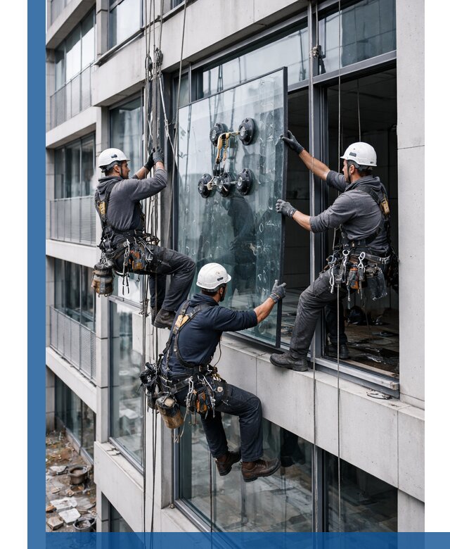Фасадное остекление и монтаж витражей зданий в Светлограде под ключ