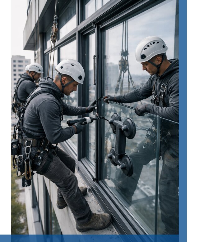 Витражное остекление зданий в Светлограде от 3555 р. | ВЫСОТНИК-Свт