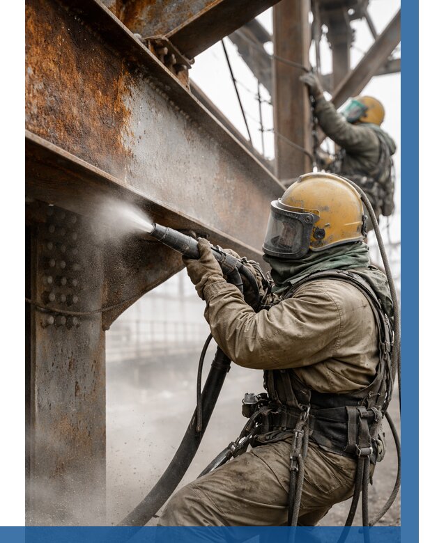 Пескоструйная очистка металлоконструкций в Светлограде по 609 р.  ВЫСОТНИК-Свт