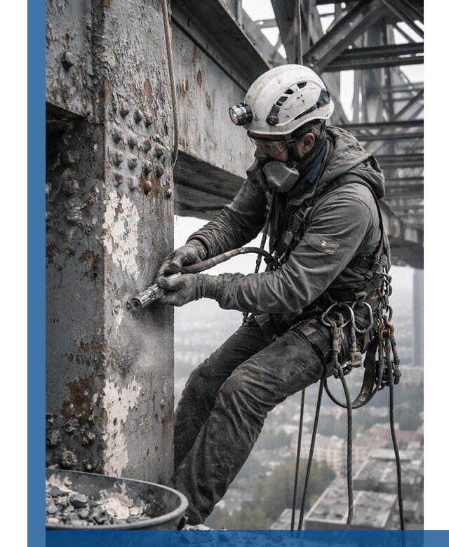 Удаление старой краски с металлических конструкций в Светлограде