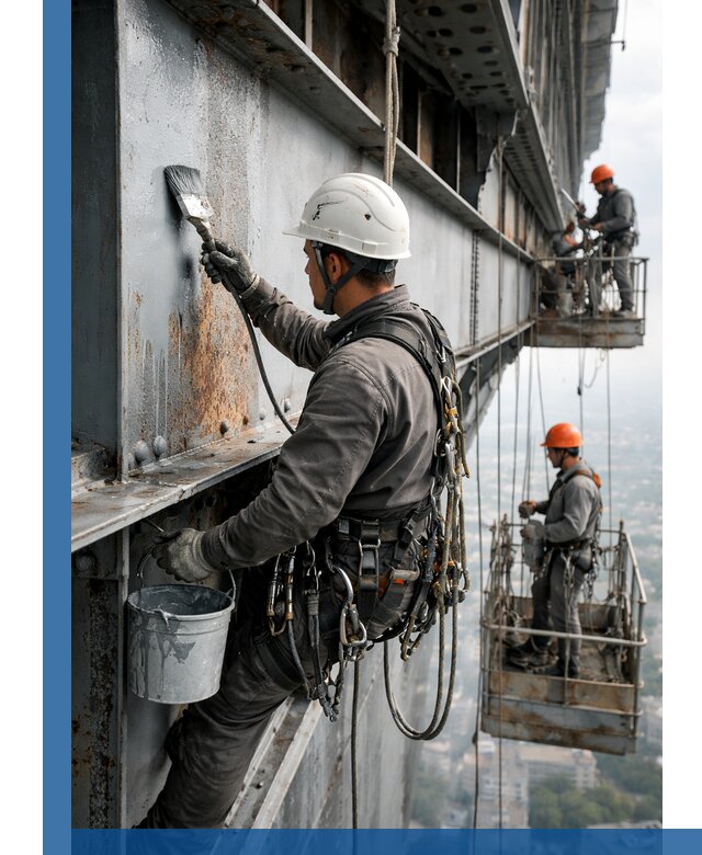 Покраска металлоконструкций на высоте в Светлограде профессионально