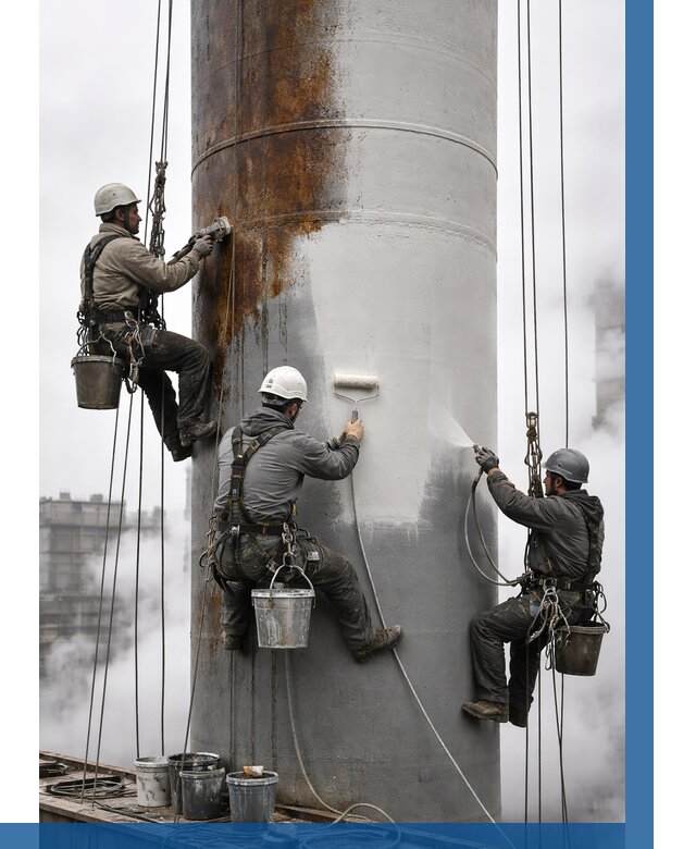 Покраска дымовых труб в Светлограде от 8634 р. | ВЫСОТНИК-Свт