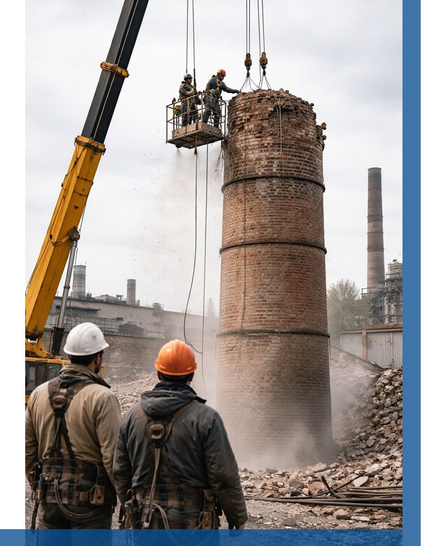 Демонтаж дымовой трубы в Светлограде от 91422 р. | ВЫСОТНИК-Свт, смета