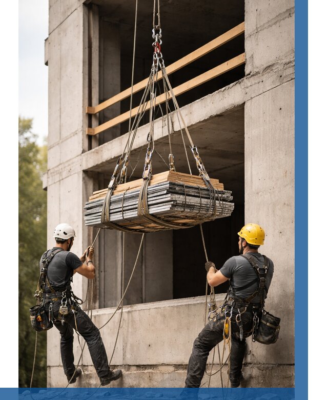 Подъем материала на этаж веревками в Светлограде от 1524 р. | ВЫСОТНИК-Свт