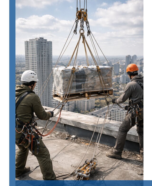 Подъем и монтаж крупногабаритных грузов на крышу в Светлограде