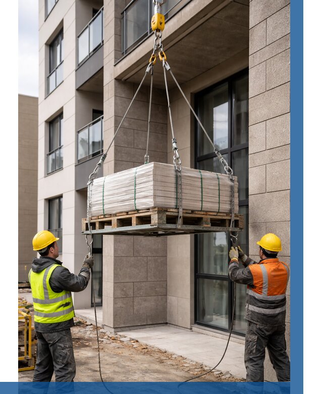 Подъем керамогранита на этаж в Светлограде от 3555 р. | ВЫСОТНИК-Свт