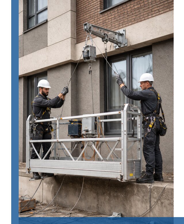 Монтаж и подъем фасадной люльки в Светлограде с гарантией безопасности