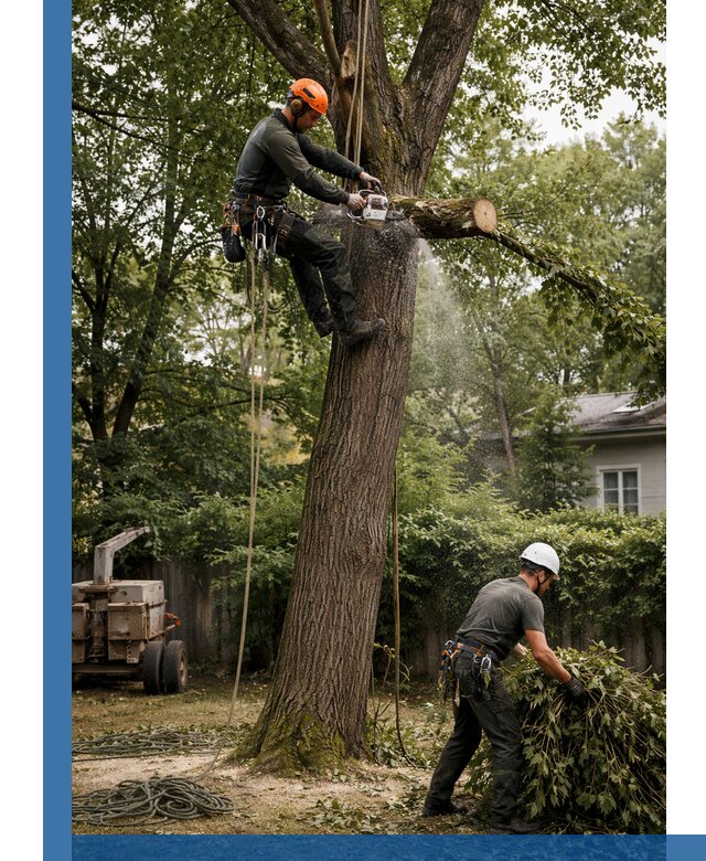 Кронирование деревьев в Светлограде, безопасная высотная обрезка