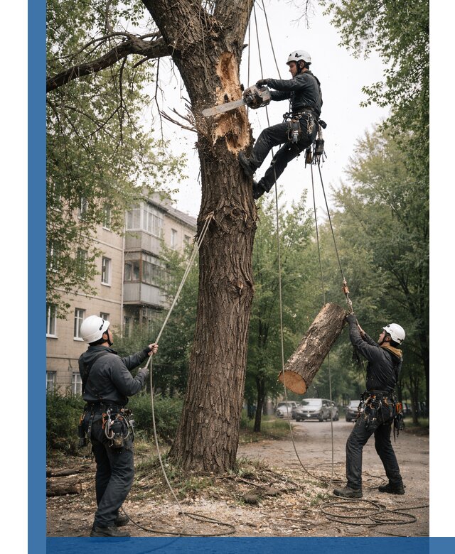 Срочное удаление аварийных деревьев в Светлограде с гарантией безопасности