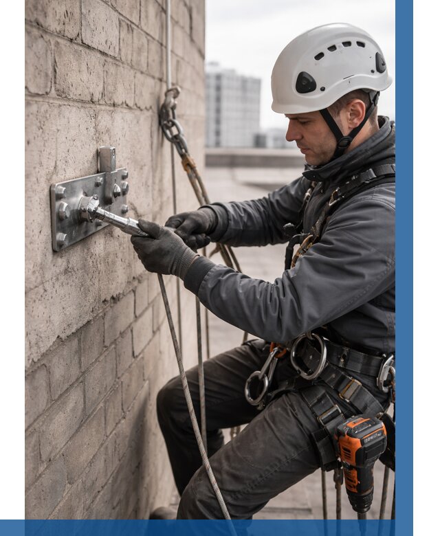 Установка анкерных точек в Светлограде от 3555 р. | ВЫСОТНИК-Свт