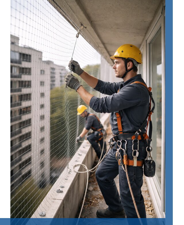 Монтаж сетки от птиц в Светлограде от 4571 р. | ВЫСОТНИК-Свт