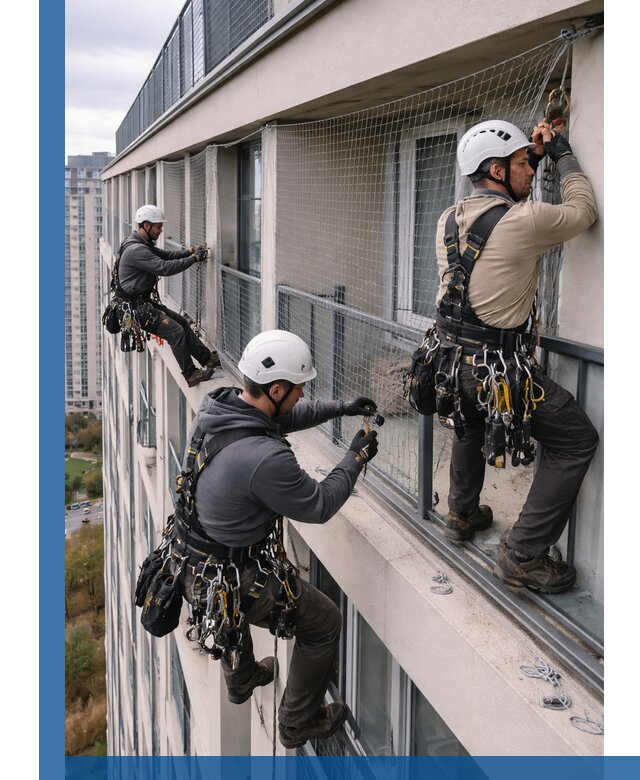 Профессиональный монтаж защитной сетки от птиц в Светлограде